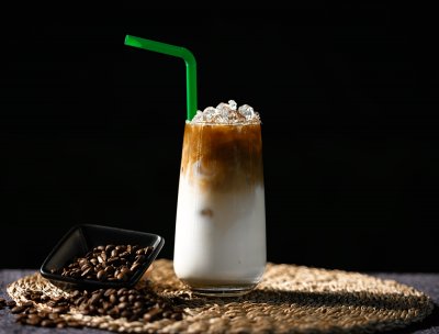 Iced White Caramel Latte